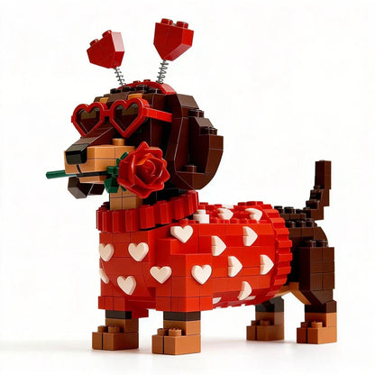 Kletshuts™ DachshundBlocks - Miniature DIY Dachshund Bygge Sæt
