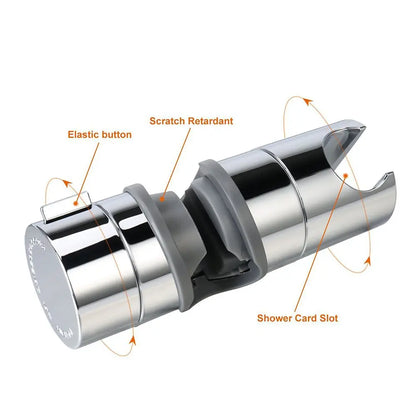 GlideHold® ShowerHolder 1+1 GRATIS: Universal Fit Enkelt-Justerbar Dusjholder Brakett