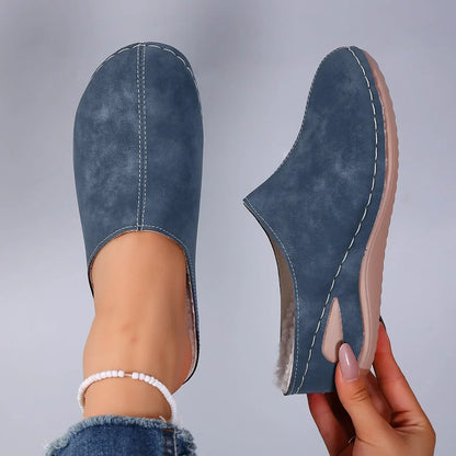 Happy™ WedgeSlippers: Kvinders Lukkede Tå Let At Smutte-På Wedge Sutsko