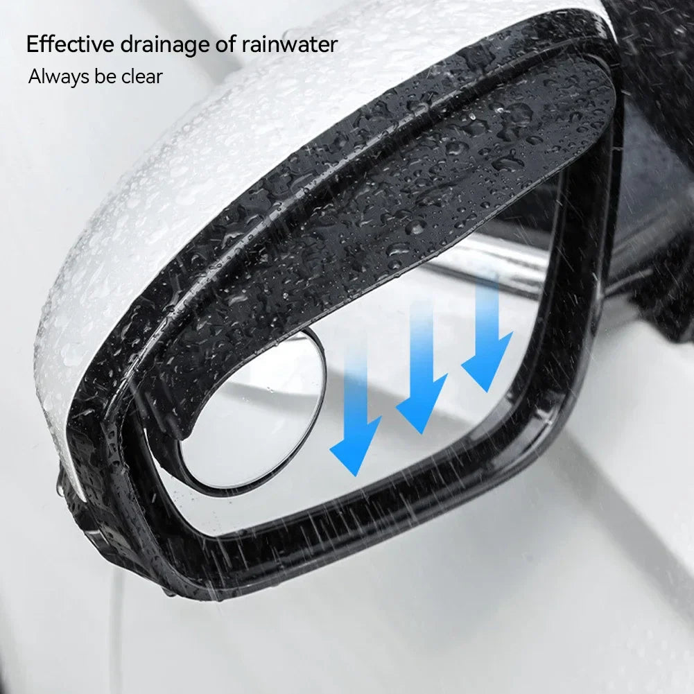 MirrorVisors 1+1 GRATIS: Bilsidespeil Regn Øyenbryn Blindsone Speil Visirer