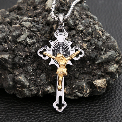 Jewelance™ CrossProtection 1+1 GRATIS: Åndelig Beskyttelse Kors Anheng Halskjede Med Gaveeske