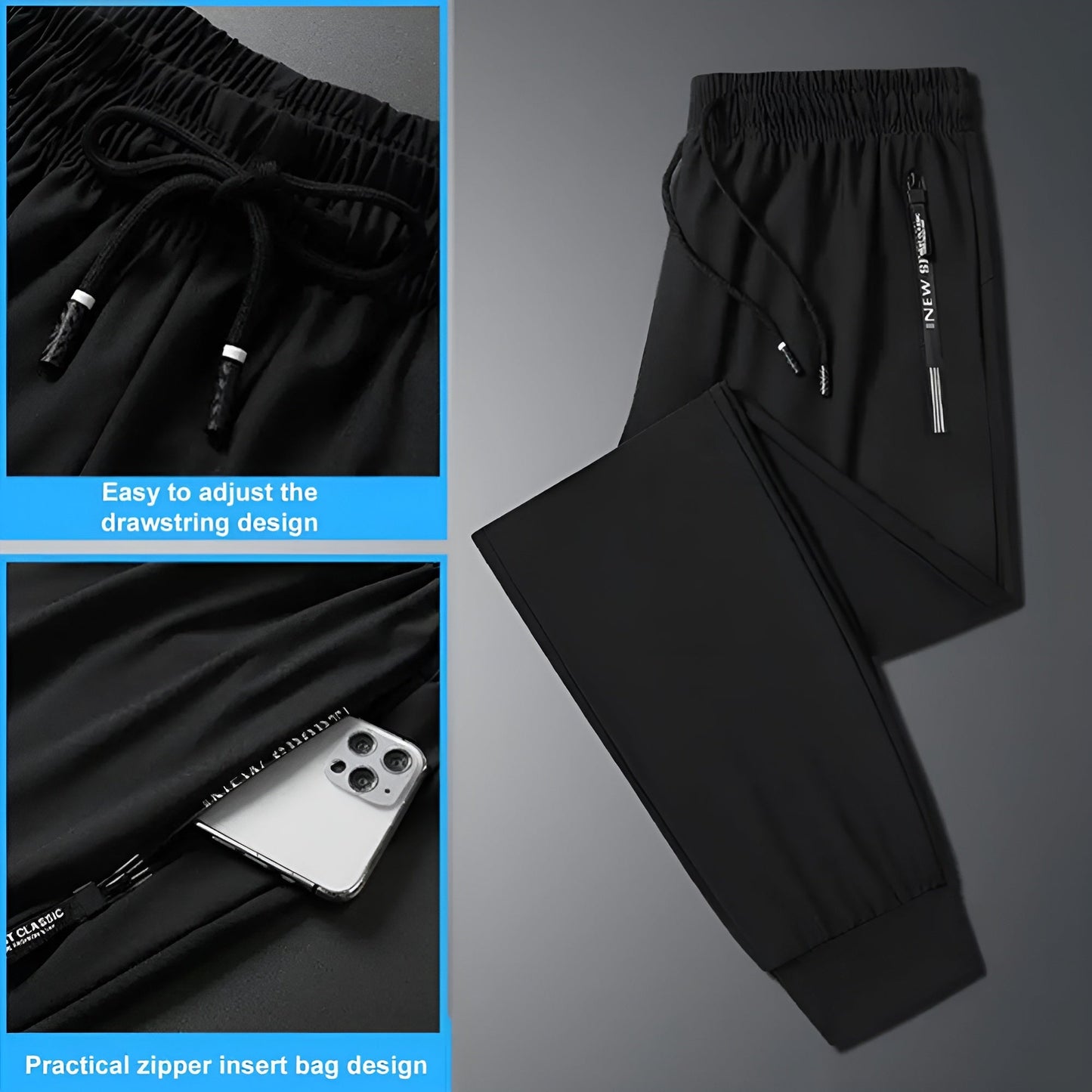 Icone™ ComfyTrousers: Komfort Hele Dagen, Hurtigtørkende, Strekkbare, Behagelige Bukser