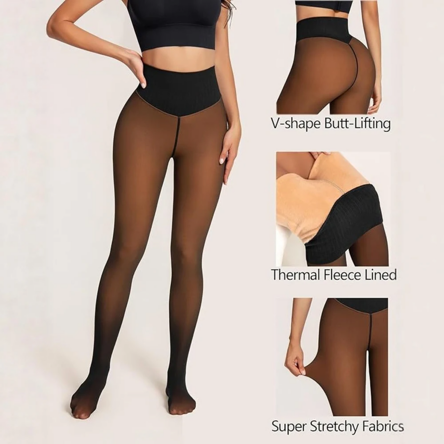 Icone™ PremiumLeggings: Høykvalitets Full Dekning Formende Støtte Premium Leggings