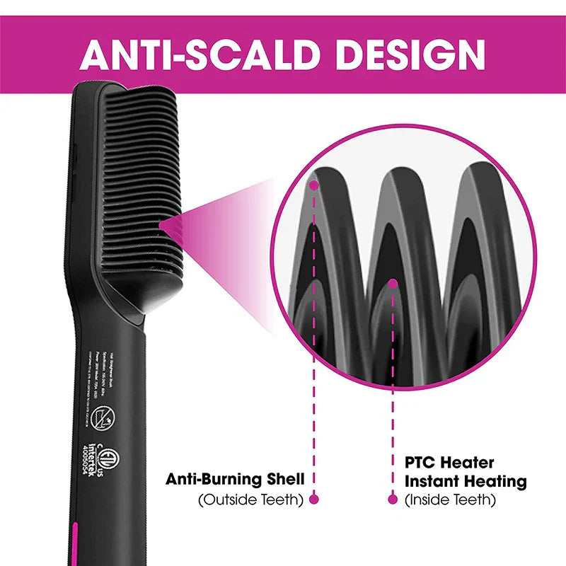 Rose® CeramicBrush - Hår Glattejern og Krøllbørste