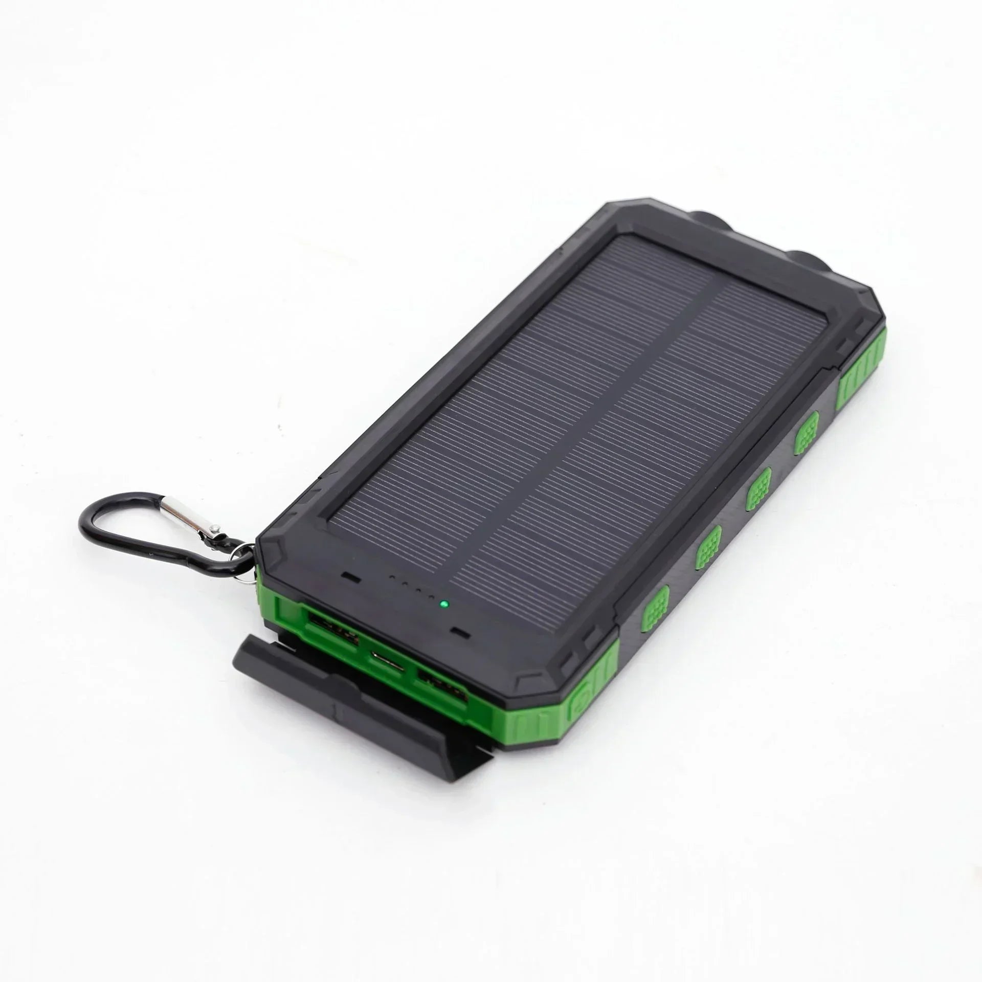 PowerBank - Bærbar Solcelle Trådløs Strømbank
