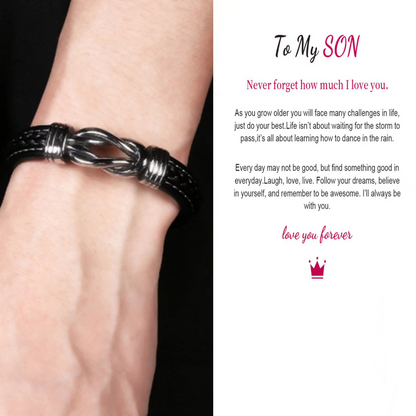 Jewelance™ InfinityBracelet: Uendelighetsknute Armbånd med Dedikasjonskort