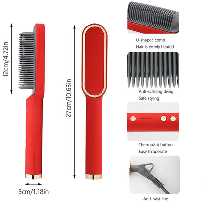 Rose® CeramicBrush - Hår Glattejern og Krøllbørste