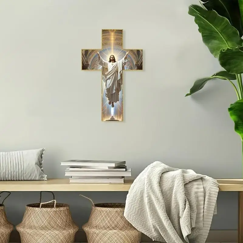 WallCross - Klassisk Elegant Tro-Inspireret Væg Kors Hjem Deko