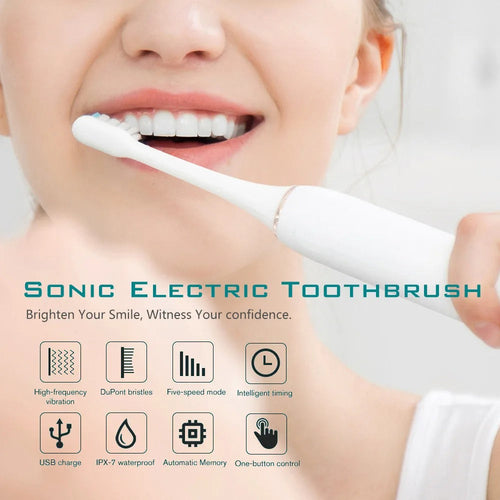 SonicToothBrush - Elektrisk Sonisk Tannbørste For Voksne