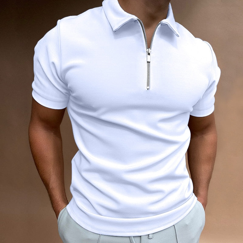 Icone™ ZippedPolo: Klassisk passform Stilfull glidelås-polo