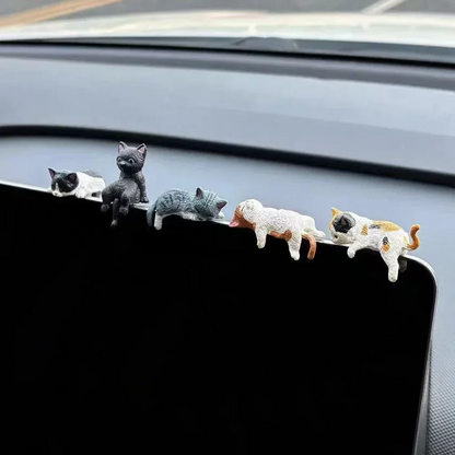 DeskFigurines™ 1+1 GRATIS - Stilfuldt Søde Minimalistiske Katte Skrivebords Figurer Sæt