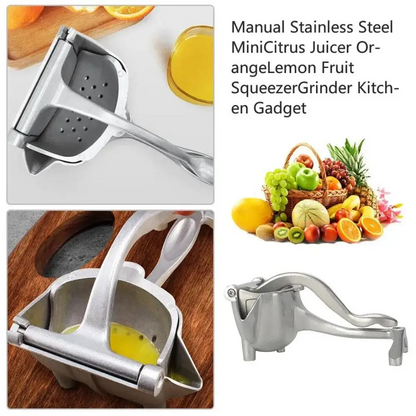 Globetrek° ManualJuicer: Premium Aluminium Hånd Presse Frisk Frugt Manuel Juicer