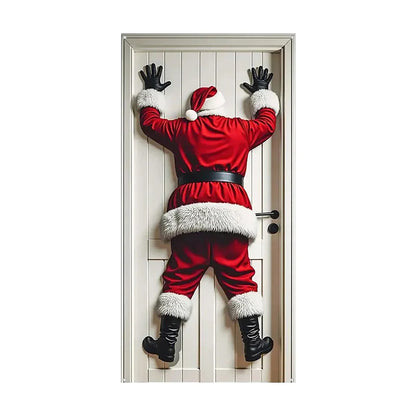 Icone™ HangingSanta: Julebakgrunn Hengende Julenisse Dørdekorasjon