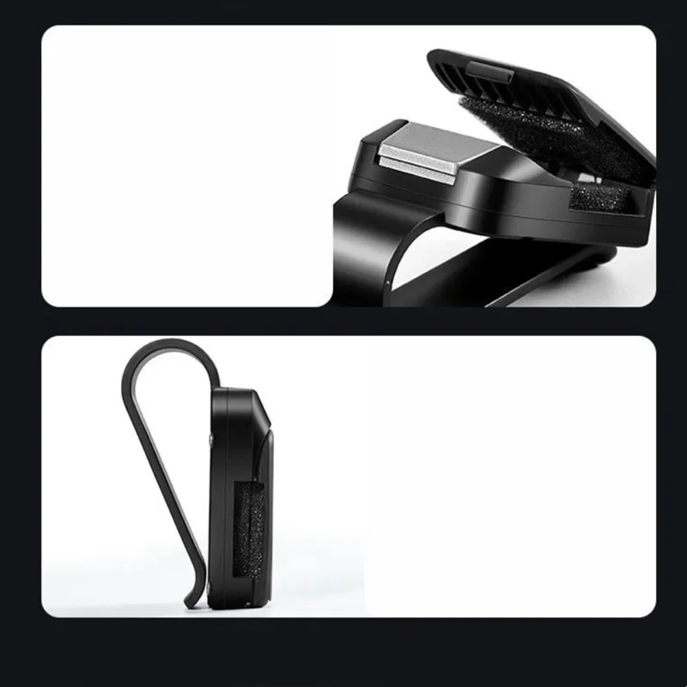 GlideHold® SunglassHolder 1+1 GRATIS: Høy Kvalitet Sikker Enkel Tilgang Solbrilleholder