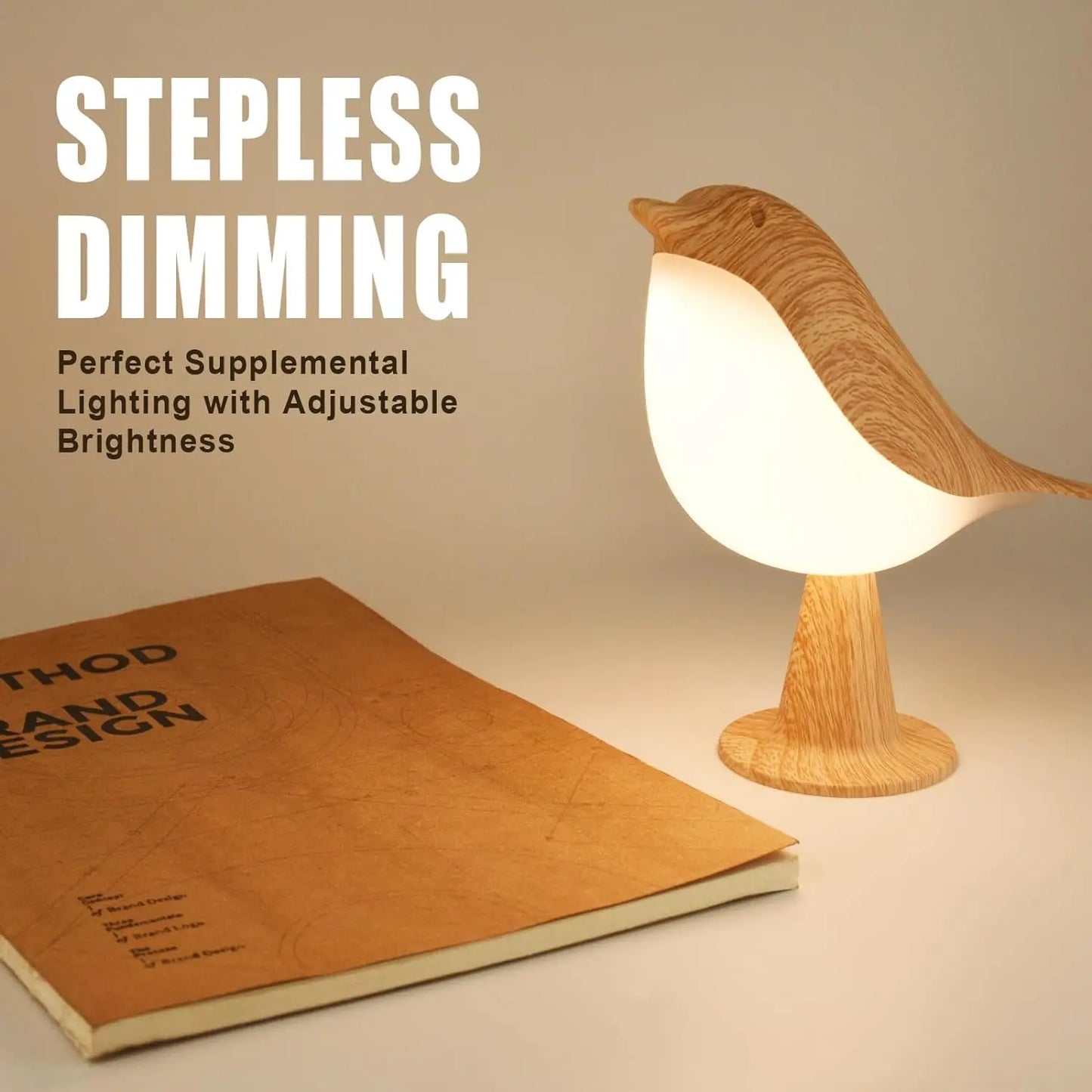 Ledsen™ BirdLamp - Bærbar Fjernbetjent LED Nattelys Sengekanten Fugl Lampe