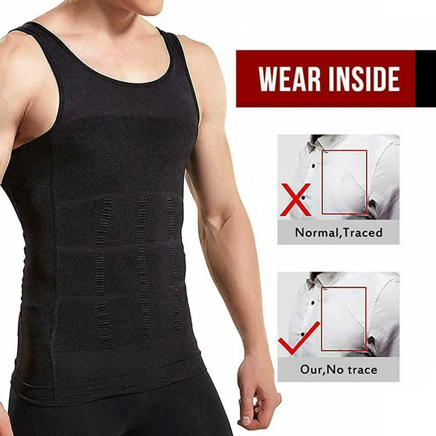 Icone™ BodyShaper 1+1 GRATIS - Menns Stilige Slanke Kroppsformende Tanktopp