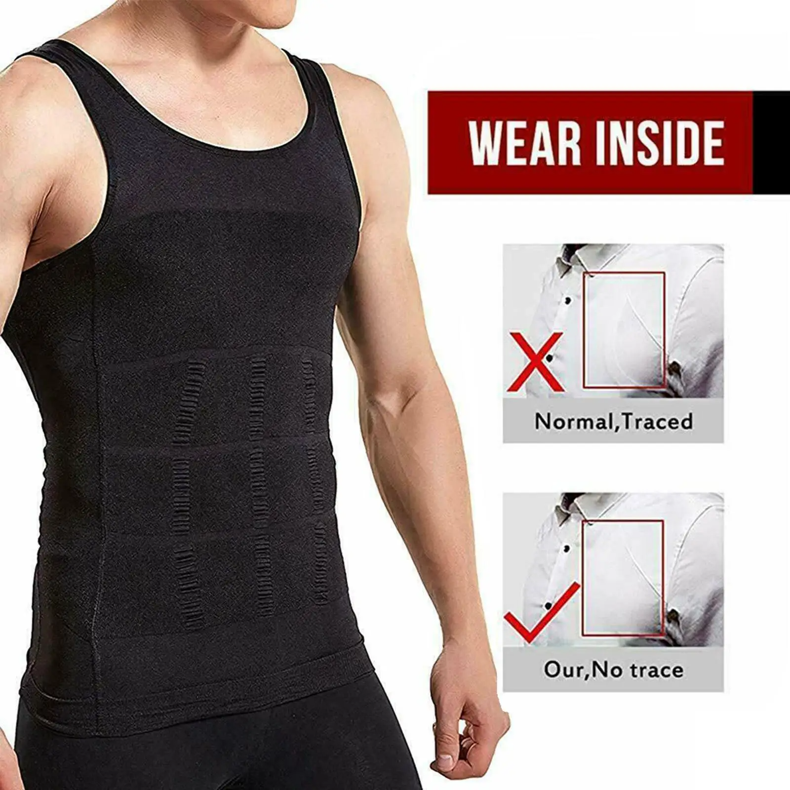 Icone™ BodyShaper 1+1 GRATIS - Menns Stilige Slanke Kroppsformende Tanktopp