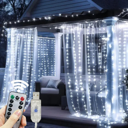 Ledsen™ CurtainLights: Nem-Installation Hyggelige Hjem LED Lyskæde Gardin Lys