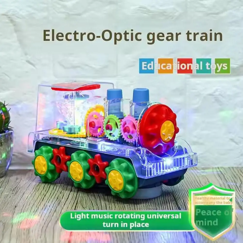 Kletshuts™ DancingTrain: Lys Opp Automatisk Dansende Tog Med Synlige Tannhjul