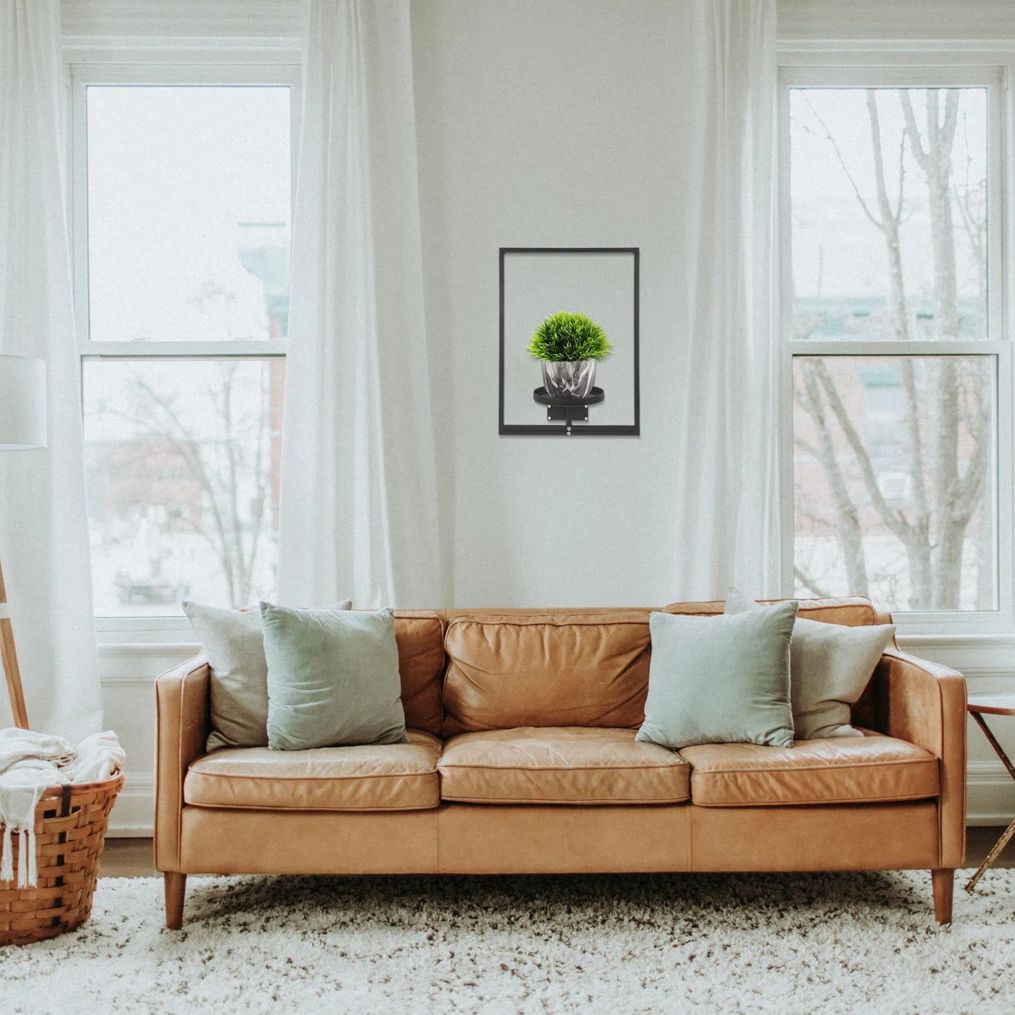 GlideHold® PlantFrame: Nem-Installation Dekorativ Moderne Plante Ramme Væg