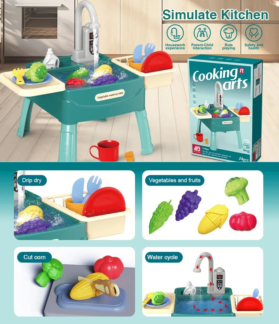 Kletshuts™ KitchenToy: Interaktivt Barnekjøkken Lekelekesett