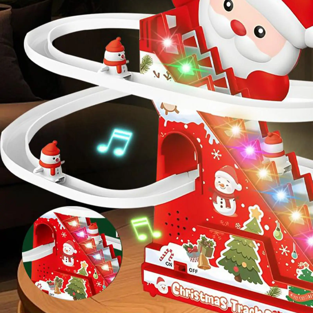 Kletshuts™ SantaSlide: Julenissen Klatring Og Racing Rutsjebane Spor Leketøy