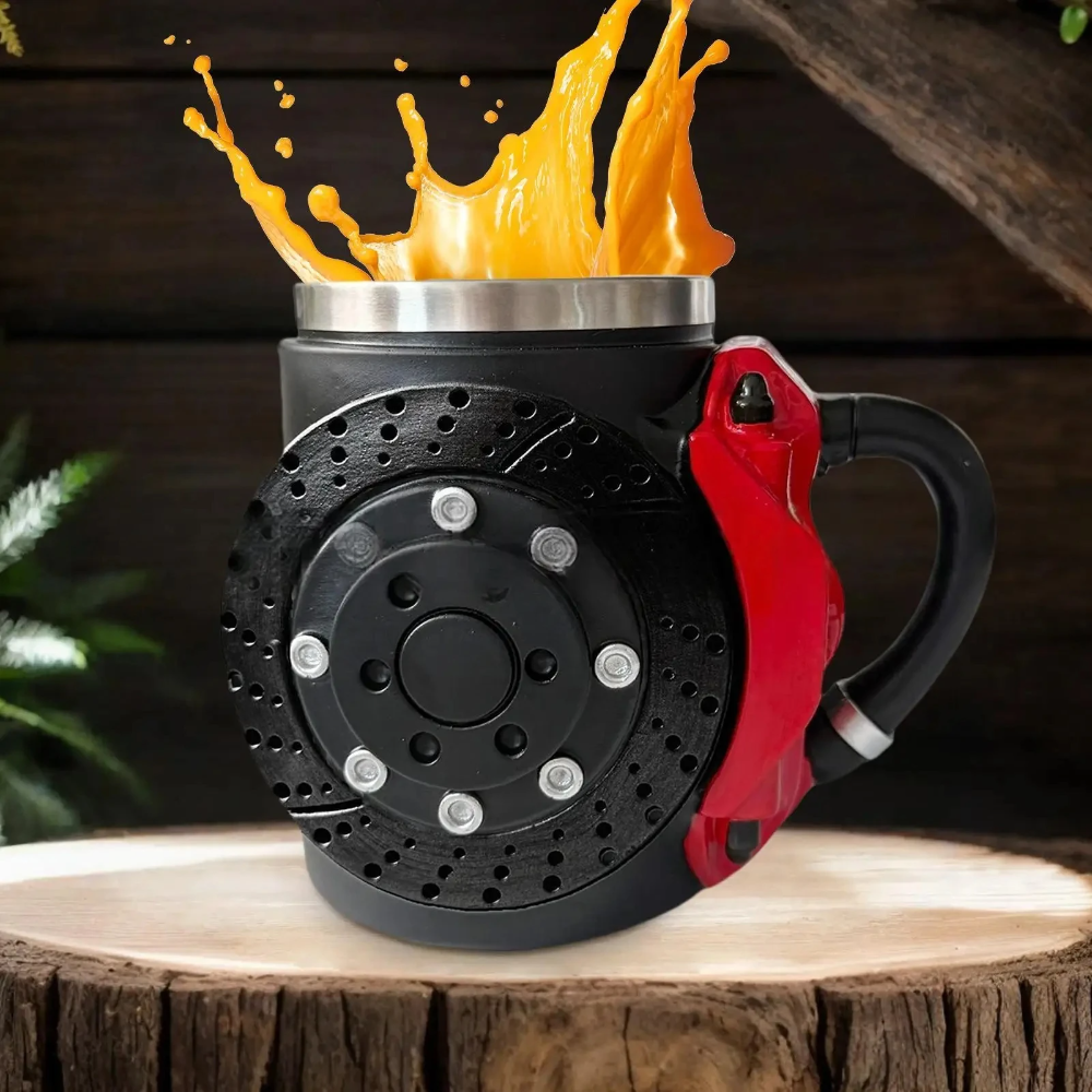 Globetrek° BrakeMug – Bilentusiast Racinginspirert Kaffebremsekrus