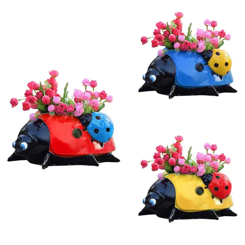 LadybugPot 1+1 GRATIS: Fargerik Marihøne Blomsterpotte