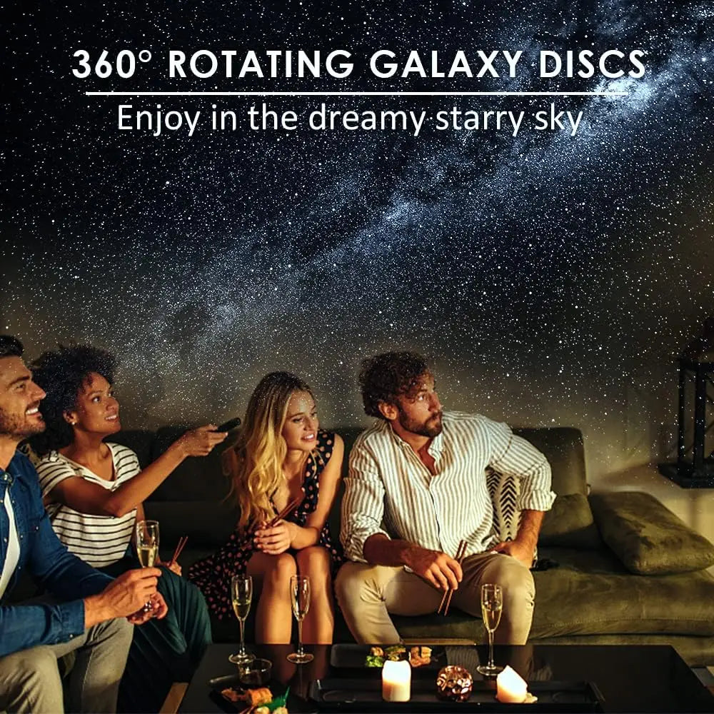 GalaxyProjector - 360° Roterende Galakse Nattlys