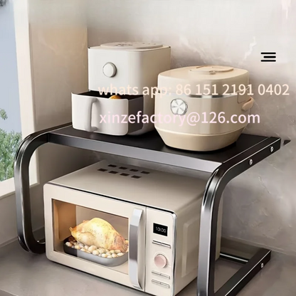 Globetrek° StackShelf: Multifunktionel Dobbelt-Niveau Bordplade Stabel Hylde