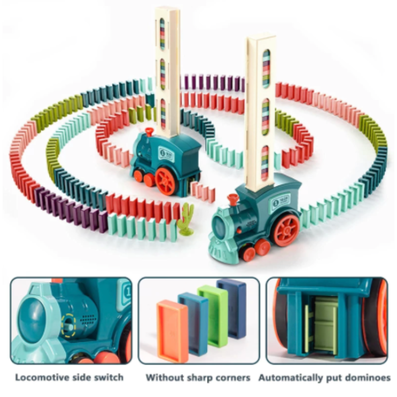 Kletshuts™ DominoTrain - Automatisk Dominolegging Togsett