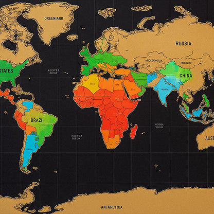 ExploreMap 1+1 GRATIS - Kradse Slukket Udforske Verden Rejse Tracker Vise Kort