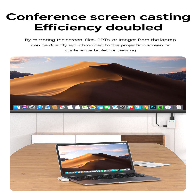 ScreenCast - Vise Deling Sømløs Plug And Play Trådløs Skærm Casting