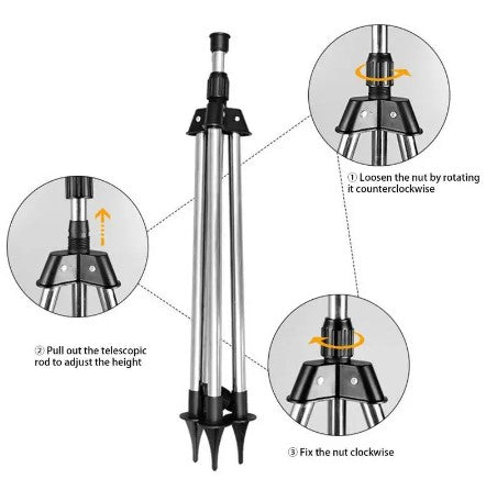 Tripod Sprinkler™: 360° Roterende Stativ Hagesprinkler