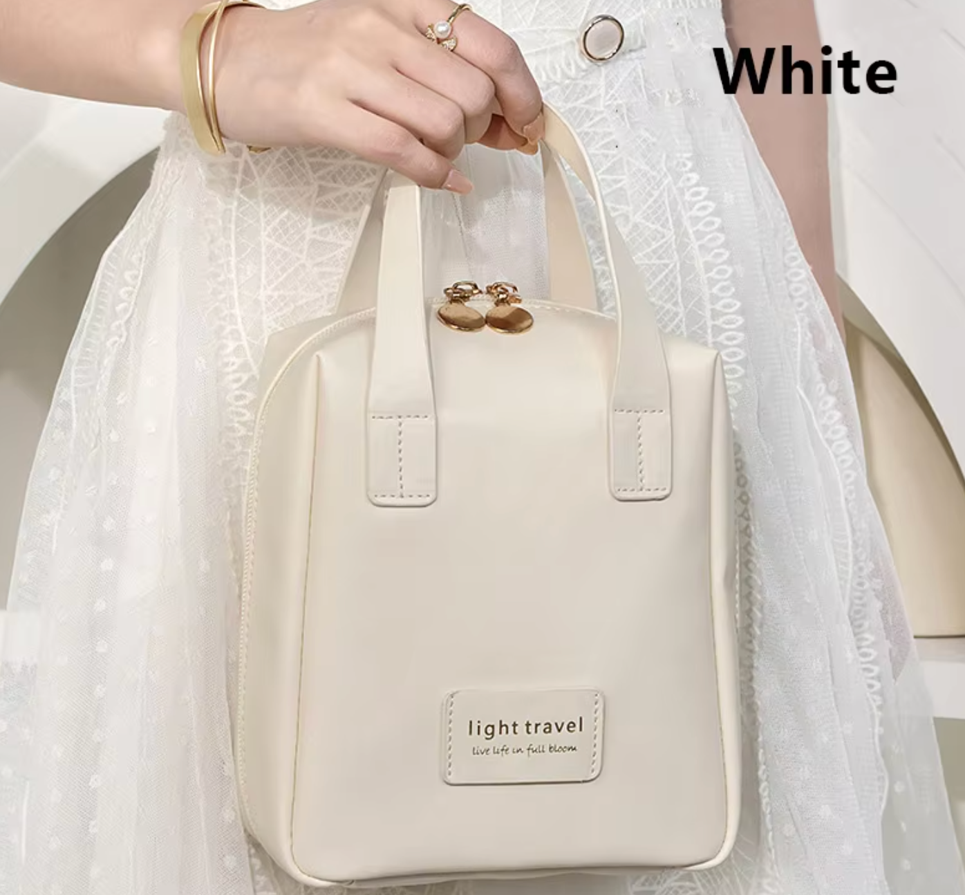 Icone™ MakeupBag: Multifunksjonell Utvidbar Sminkepung