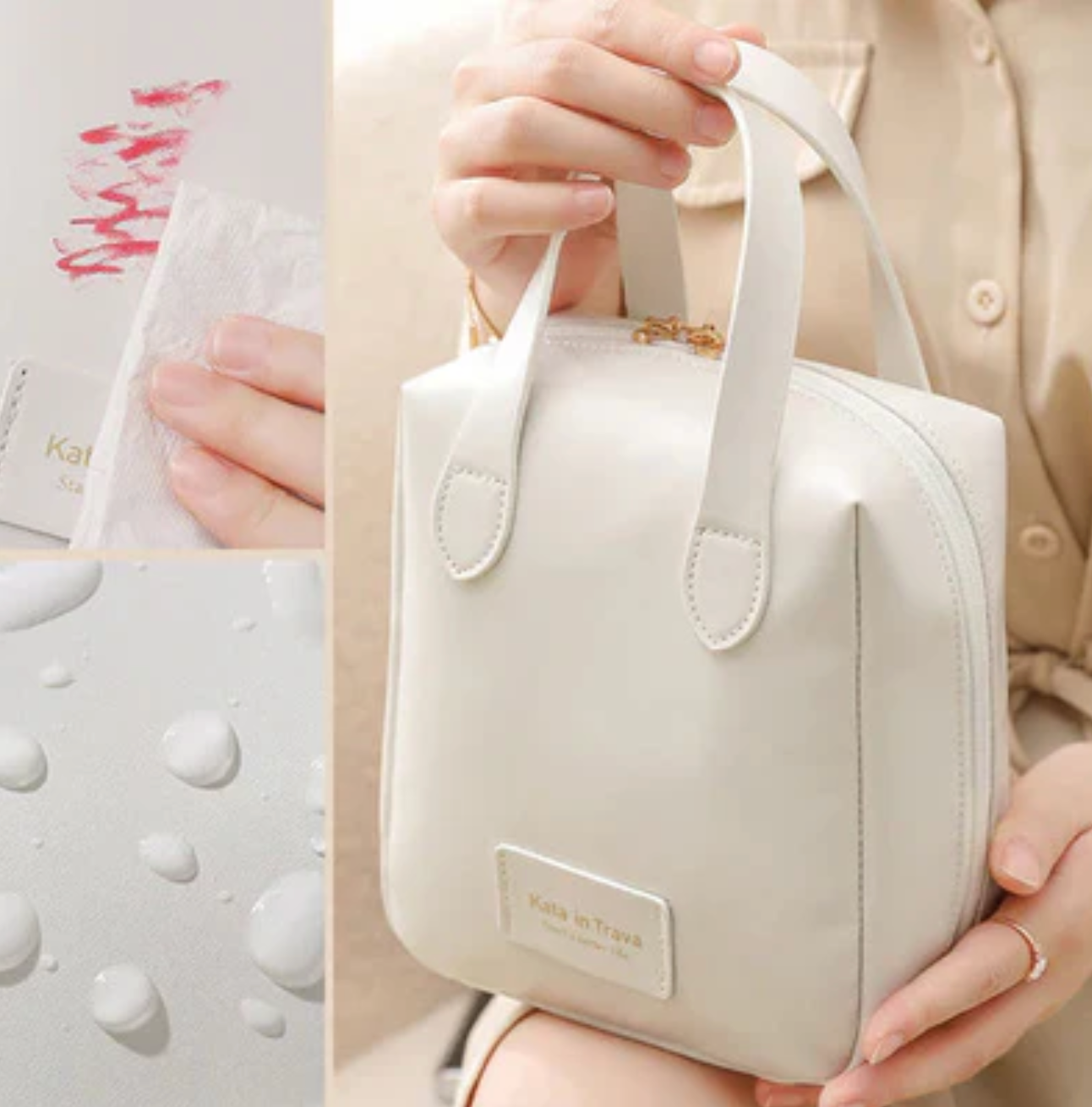 Icone™ MakeupBag: Multifunksjonell Utvidbar Sminkepung