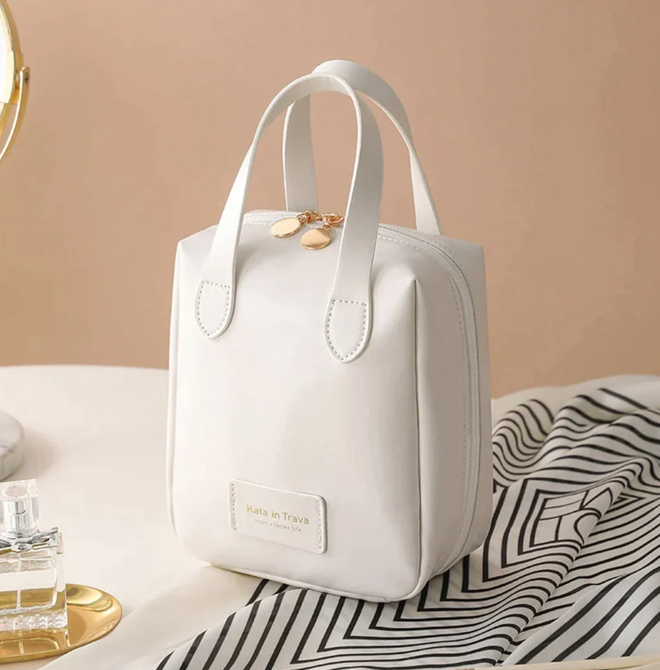 Icone™ MakeupBag: Multifunksjonell Utvidbar Sminkepung