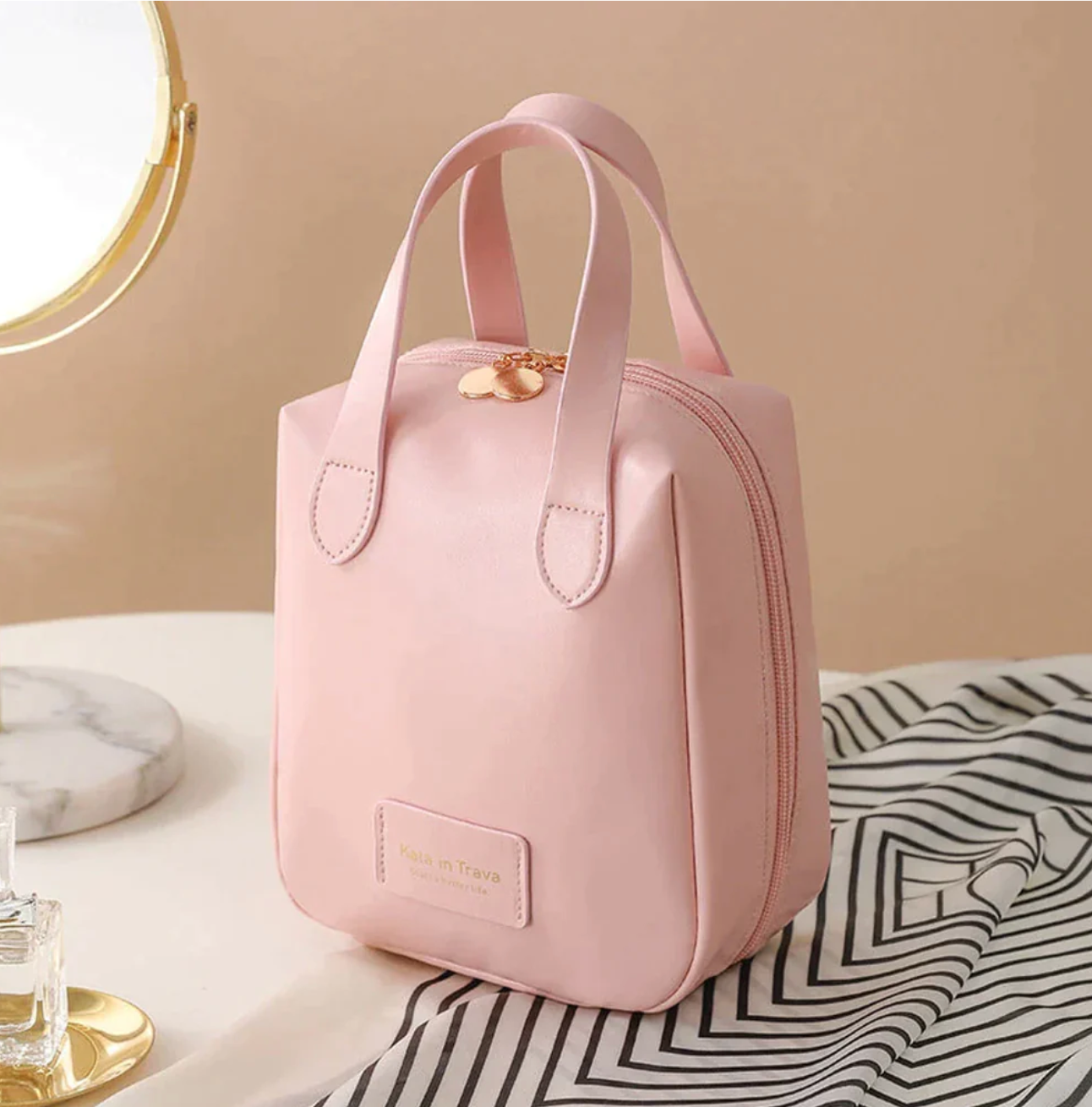 Icone™ MakeupBag: Multifunksjonell Utvidbar Sminkepung