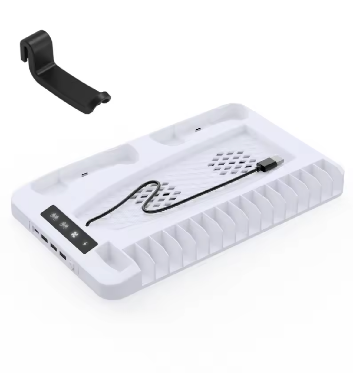 PS5Dock - 4 i 1 PS5 Multifunksjonell Dockingstasjon