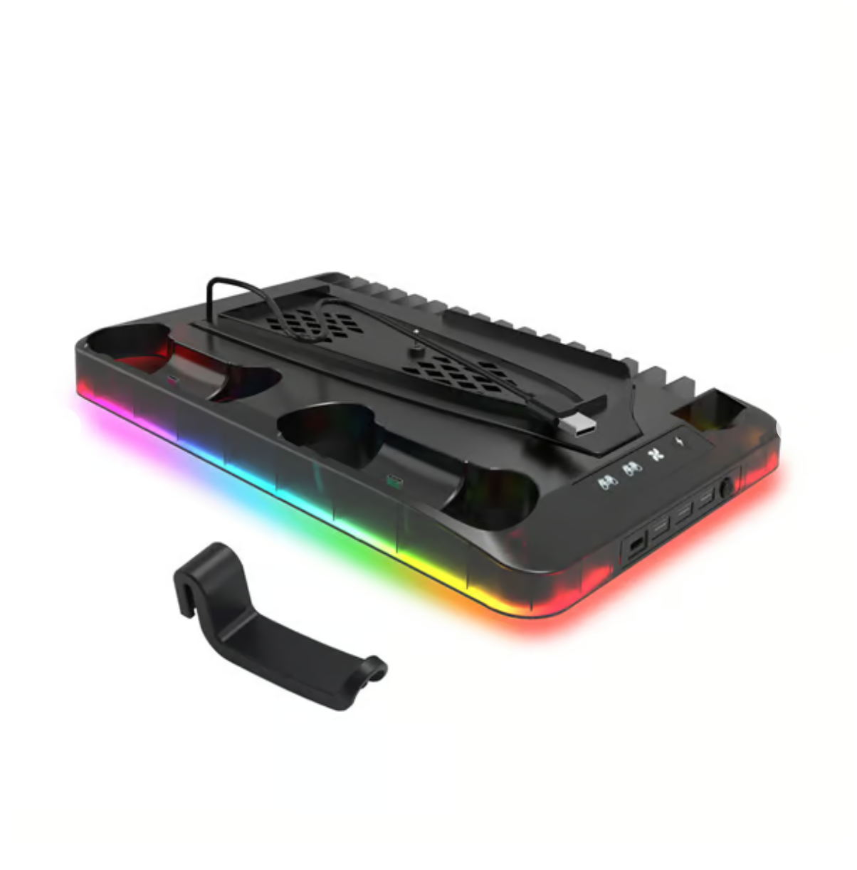 PS5Dock - 4 i 1 PS5 Multifunksjonell Dockingstasjon
