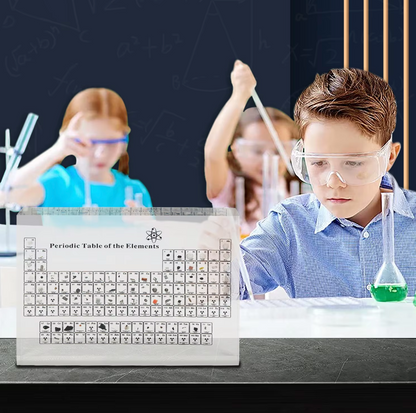 Ledsen™ PeriodicTable: Glass Periodisk Tabell Elementer Med Lys