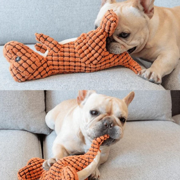 Indestructible® Toy - Uforgjengelig Plysj Dinosaur Leketøy -