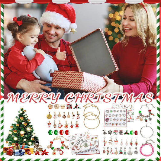 Jewelance™ BraceletCalendar: DIY Jule Adventskalender Armbånd Charm Sett