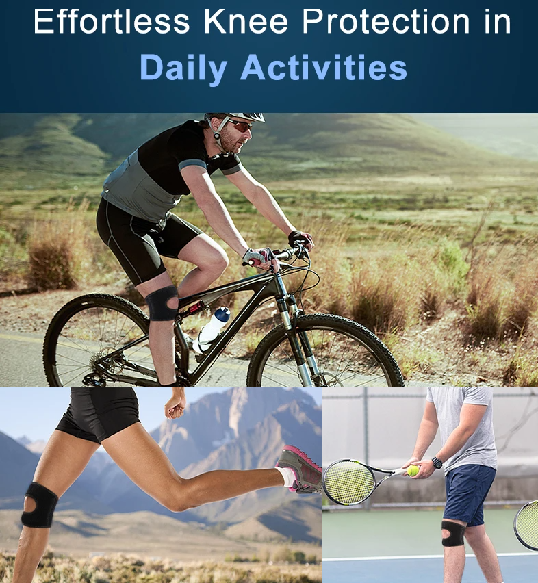 Icone™ KneeBrace 1+1 GRATIS: Justerbar Knestropp med Borrelås for Støtte og Beskyttelse
