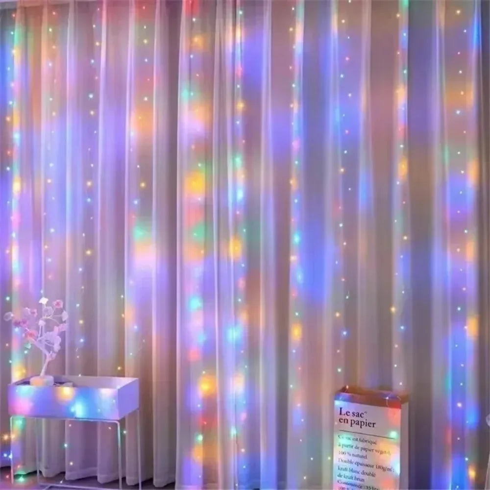 Ledsen™ CurtainLights: Nem-Installation Hyggelige Hjem LED Lyskæde Gardin Lys