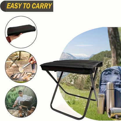 UltiFurni® PortableStool: Let-Foldet Ultra-Let Kompakt Bærbar Skammel
