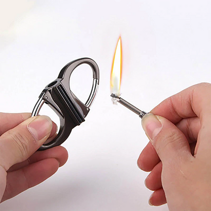 CompactLighter 1+1 GRATIS: Påfyllbar 2-I-1 Karabinkrok Permanent Kompakt Lighter