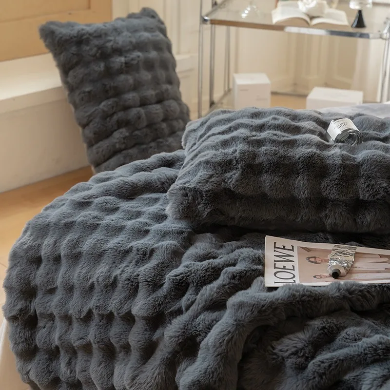 FluffyBlanket - Ekstra Tykt Sofa- og Seng Vinterteppe