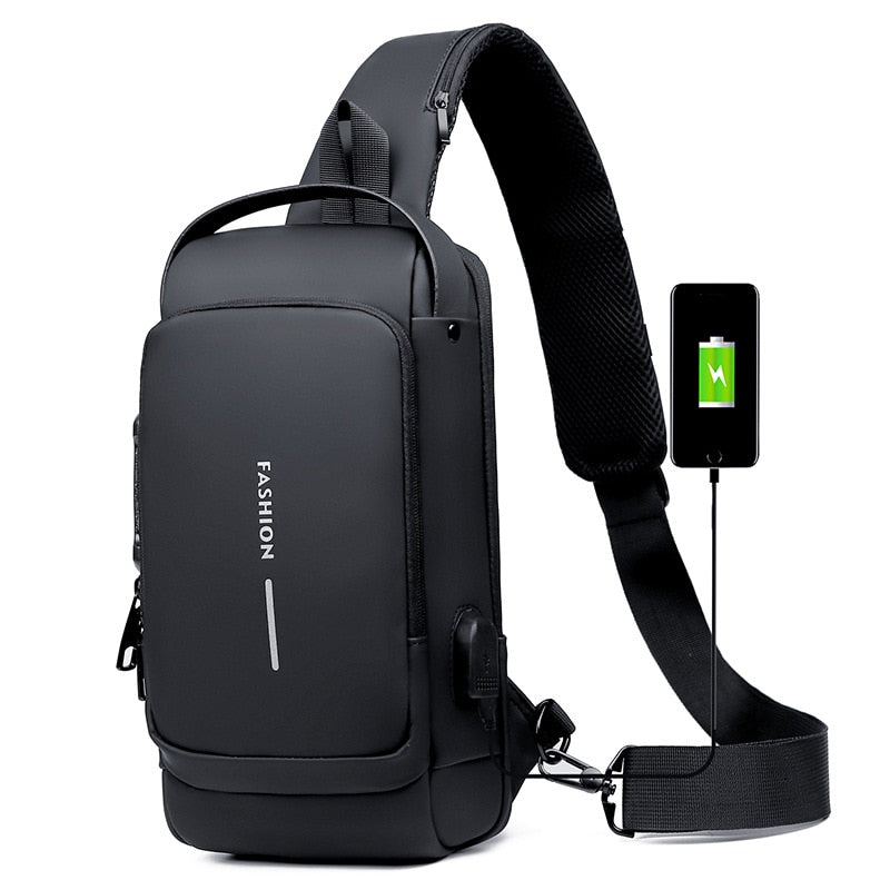 Icone™ Bag | Nytt design Crossbody SideBag Tyverisikker med Lader