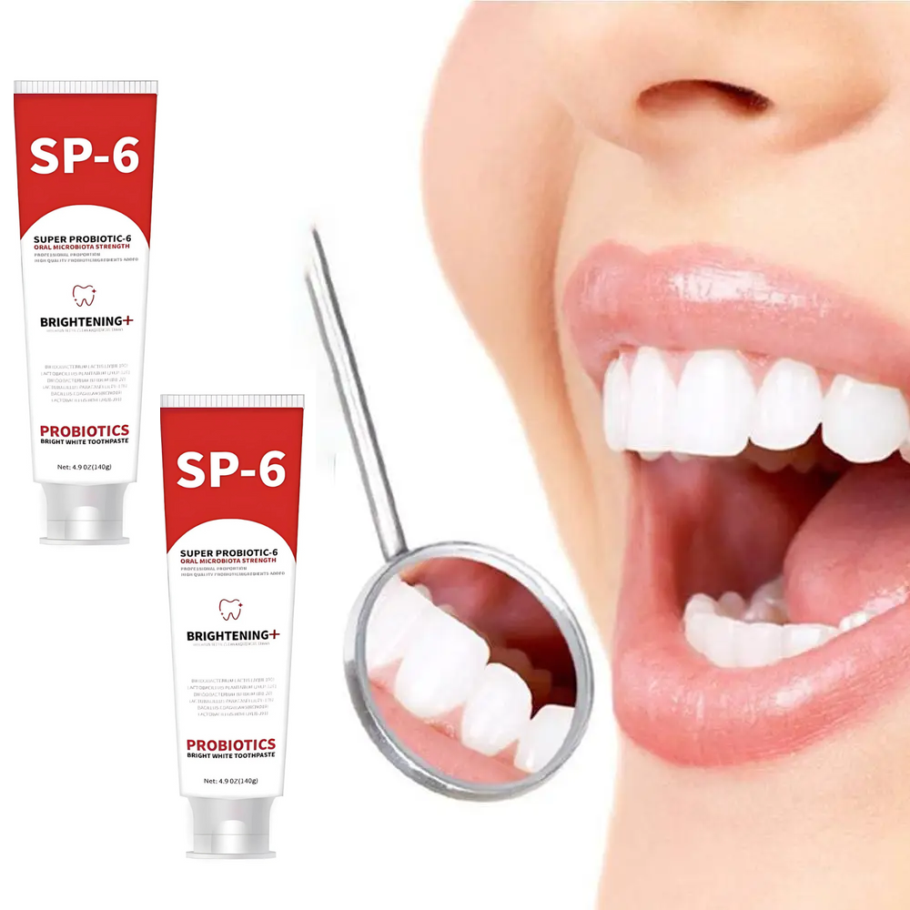 ProbioticToothpaste 1+1 GRATIS: Mild Hvitgjøring Styrkende Probiotisk Tannkrem